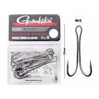 Крючок Gamakatsu Double 22 Long Shank №2 6 шт в упаковке
