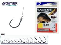 Крючок №6 Owner/C'ultiva RL-044 с поводком 70см c петлёй 0.20мм/3.7 кг 10 шт
