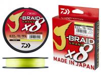 Шнур Daiwa J-Braid Grand x8 (желтый) 135m PE#2.5 (0.22mm)