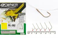 Крючок №8 Owner/C'ultiva RL-282 с поводком 70см c петлёй 0.22мм/4.7кг 10 шт