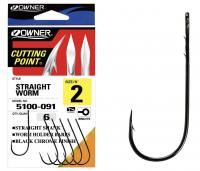 Крючок Owner Straight Worm №3/0 5шт.