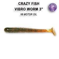 Силиконовая приманка Crazy Fish Vibro Worm 3" 11-75-10-6