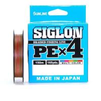 Шнур Sunline Siglon PE X4 Multicolor 150m #1 16lb/7.7kg