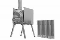 Печь Берег для палатки "Экономка" Мини (съёмные экраны   - труба 65мм)