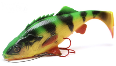 Приманка Savage Gear 4D Perch Shad Slow Sink 20cm 100gr 02-Firetiger