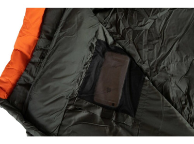 Спальный мешок кокон Tramp Fjord T-Loft Compact Olive (левый) 200*80*50 см (-20°C)
