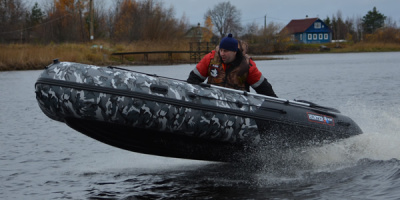 Лодка ПВХ Хантер 380 ПРО Камуфляж
