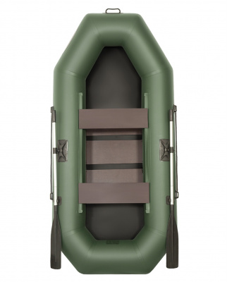 Лодка гребная Лоцман С-260 РС (зелёный)