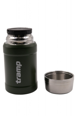 Термос Tramp пищевой в чехле 0.8 л оливковый