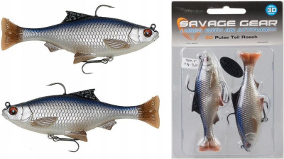 Силиконовая приманка Savage Gear 3D Roach Tail Pulse 10cm 17.5gr Roach/ 2 штуки