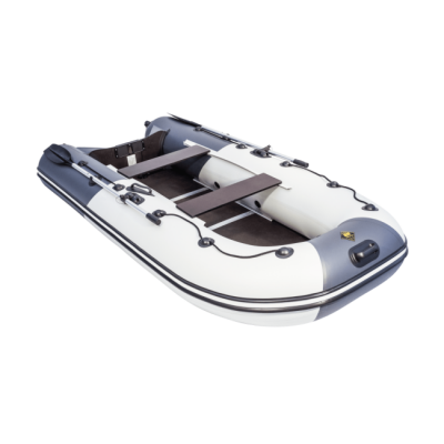 Лодка ПВХ Ривьера Компакт 3200 СК "Комби" светло-серый/графит