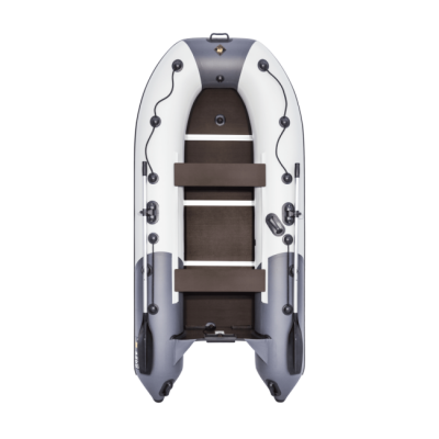 Лодка ПВХ Ривьера Компакт 3200 СК "Комби" светло-серый/графит