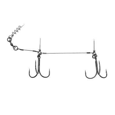 Стингер КОНТАКТ AFW для оснастки силиконовых приманок длиной 20-24 см, 2 крючка №2/0