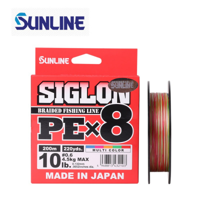 Шнур Sunline Siglon PE X8 Multicolor 300m #5 80lb/35kg