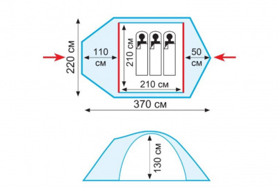 Палатка Универсальная Tramp Stalker 3 ALU (V2)