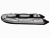 Надувная ПВХ лодка X-River Grace Wind 380 НДНД (пиксель - серый , серая фурнитура)