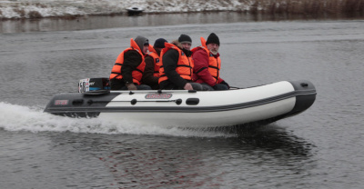 Лодка Посейдон Касатка KS - 385 Marine (графитово - чёрный) модель 2026 г