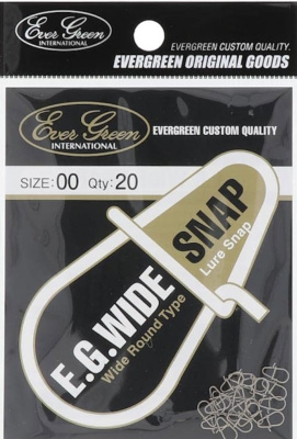 Застежка Ever Green Wide Snap Saze:0 10lb / 20шт