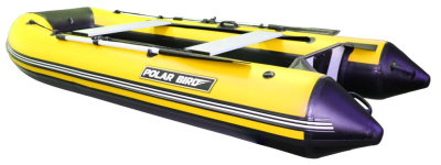 Лодка Polar Bird 340М (Лайт) Стеклокомпозит (Чёрно-желтый)