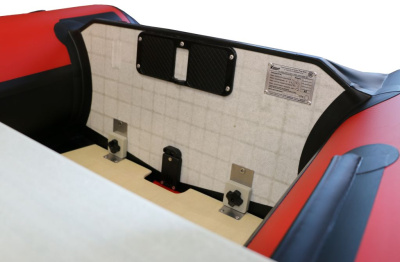 Лодка Polar Bird 340М (Лайт) Стеклокомпозит (Чёрно-красный)