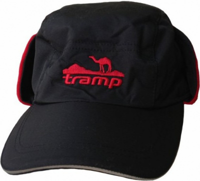 Зимняя Кепка Tramp теплая (черный/красный) L/XL