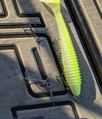 Стингер для приманок Волжские джиги 19-23см крючок 1/0 30кг