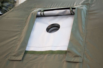 Всесезонная палатка Берег МФП-4 Камыш (400х400/215 см) + Пол + Дверь