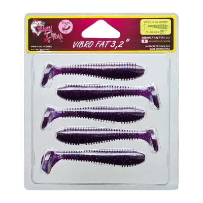 Силиконовая приманка Crazy Fish Vibro Fat 3.2" 73-80-98-6