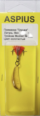 Блесна Aspius Грушка 13gr (золотая)