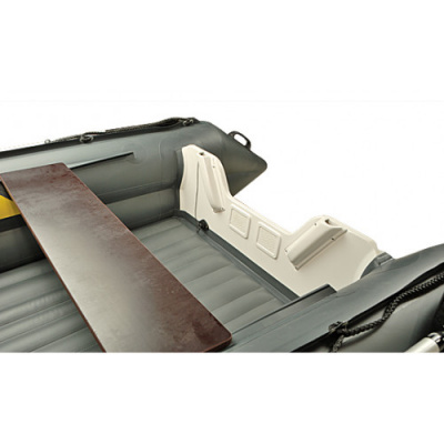 Надувная лодка ПВХ Риф Скат Тритон 370 НД (пластиковый транец, НДНД)