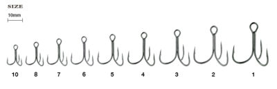 Тройник Ryugi Pierce Treble Hook TC Coat №10 (6 шт)