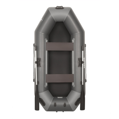 Лодка гребная под мотор Sharks S240 Люкс серо/чёрный (пол-книжка)