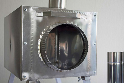 Печь Берег для палатки "Экономка" Малая New (без экранов - труба 65мм)