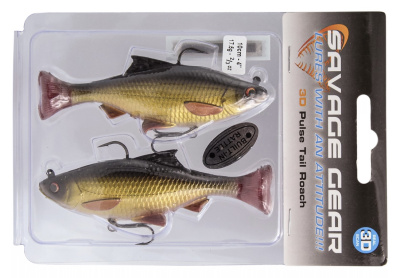 Силиконовая приманка Savage Gear 3D Roach Tail Pulse 10cm 17.5gr Rudd/ 2 штуки