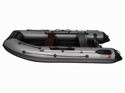 Надувная ПВХ лодка X-River Agent 360 НДНД (пиксель-черный , черная фурнитура)