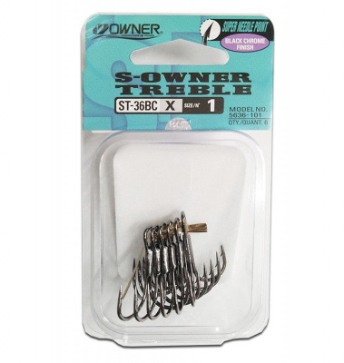 Крючок-тройник Owner Treble ST-36BC X №1 6 шт.