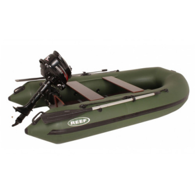 Надувная лодка ПВХ Риф 290KC (фанерный пайол + стрингера)