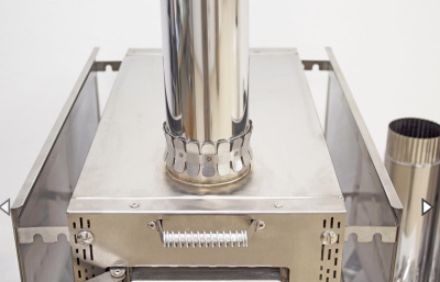 Печь Берег для палатки "Atomstove" Средняя New  (труба - 80мм)