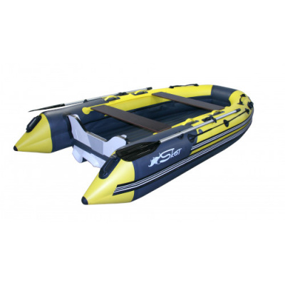 Надувная лодка ПВХ Риф Скат Тритон 370 НД (пластиковый транец, НДНД)