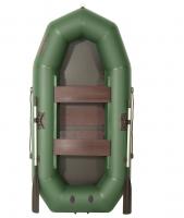 Лодка гребная под мотор Лоцман Профи С-260 МРС (зеленый)