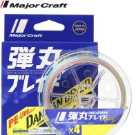 Шнур Major Craft Dangan Braid X4 Multi color 150m PE#0.6 / 0.10mm 12lb