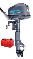 Лодочный мотор (2т) MIKATSU M 5 FHS Sport New 2026 + бак 12л