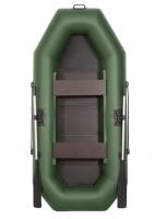 Лодка гребная Лоцман С-240 ЖС (зелёный)