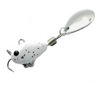 Тейл-спиннер UF Studio Hurricane 2.5g. White glitter