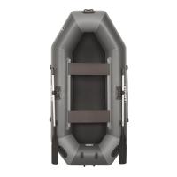 Лодка гребная под мотор Sharks S280 Люкс серо/чёрный (пол-книжка)