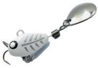 Тейл-спиннер UF Studio Hurricane 21 g.  White GHOST