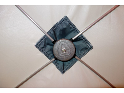 Зимняя палатка Призма Премиум (1-сл) 215*215 (бело-синий)