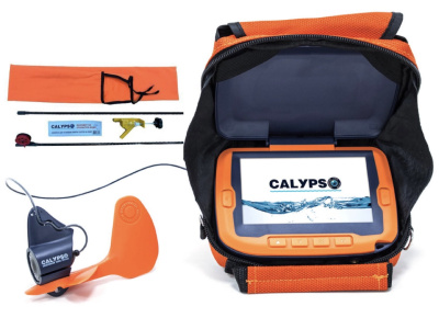 Подводная видео-камера CALYPSO UVS-03 PLUS с функцией записи + Комплект для установки камеры CALYPSO на лодку