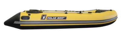 Лодка Polar Bird 360M Merlin НДНД Стеклокомпозит   (чёрно-желтый) 