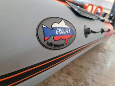 Лодка Grouper GR 310 НДНД (серо - красный) модель 2026 г